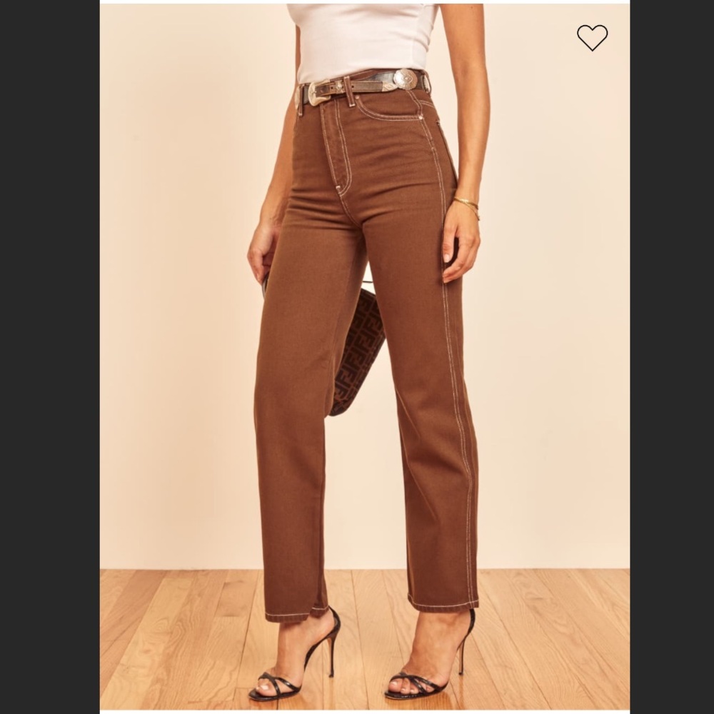 Reformation Cowboy High Rise Straight Jean